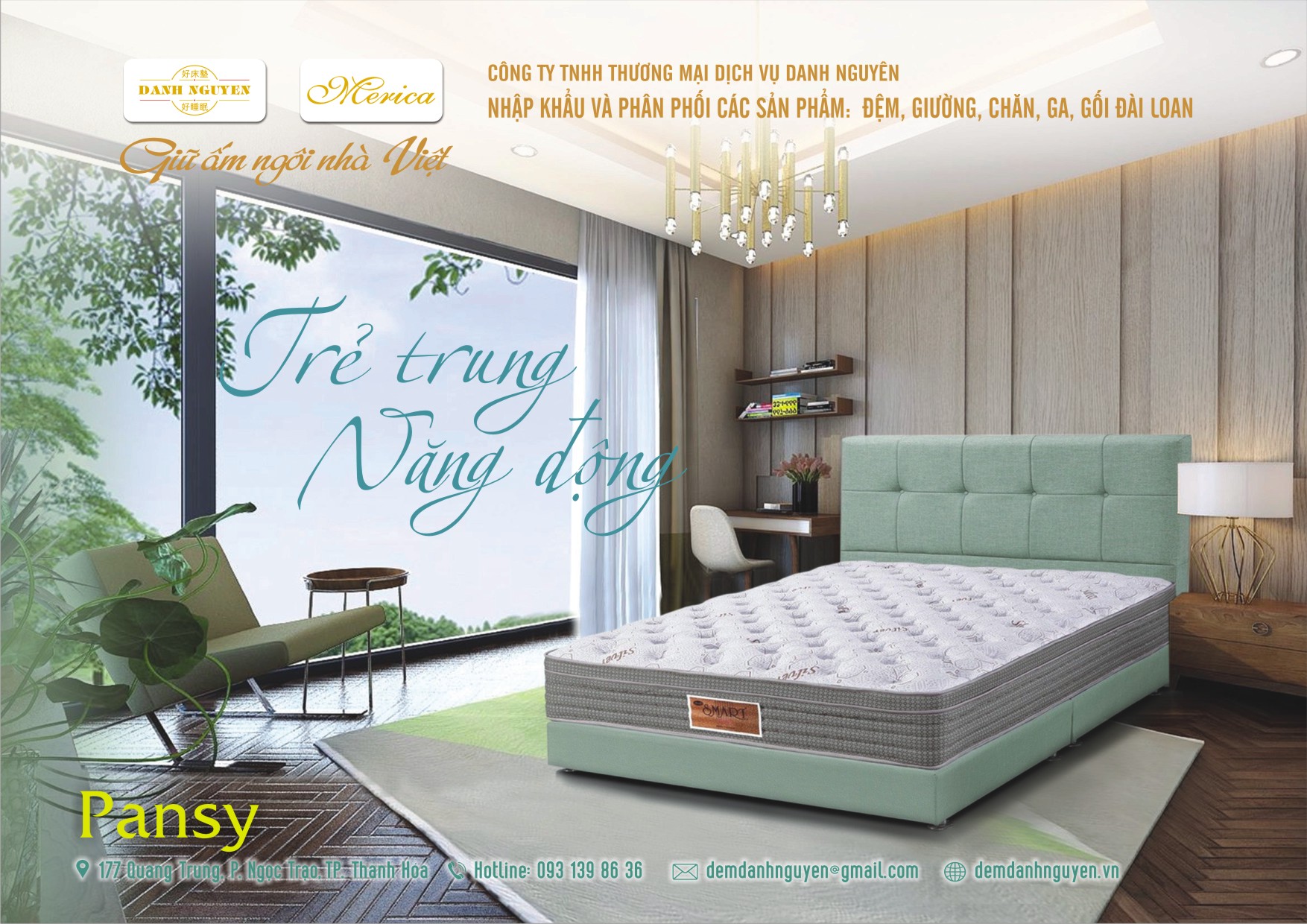 Đệm cao cấp Pansy - Ưu đãi lên đến 35%